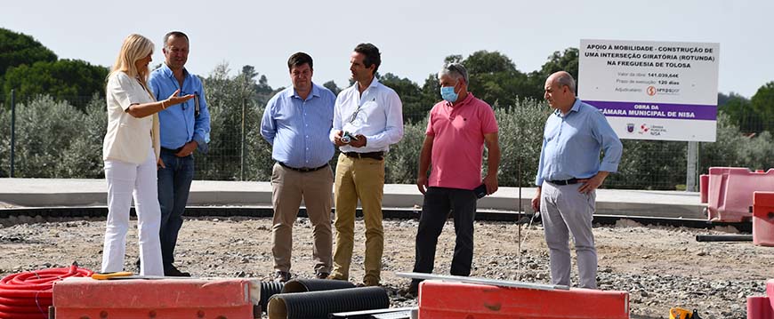 Presidente visita obra da Rotunda de Tolosa